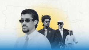 collage of Bad Bunny