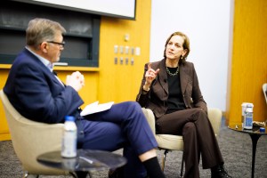 Anne Applebaum. Anne Applebaum, a senior fellow of International Affairs and Agora Fellow in Residence at the Johns Hopkins School of Advanced International Studies.