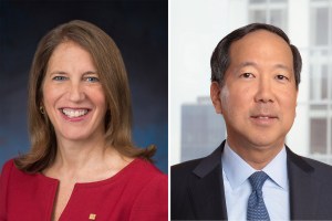 Sylvia Mathews Burwell ‘87 and Michael S. Chae ‘90 .