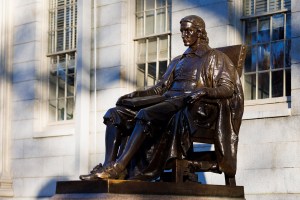 John Harvard Statue.