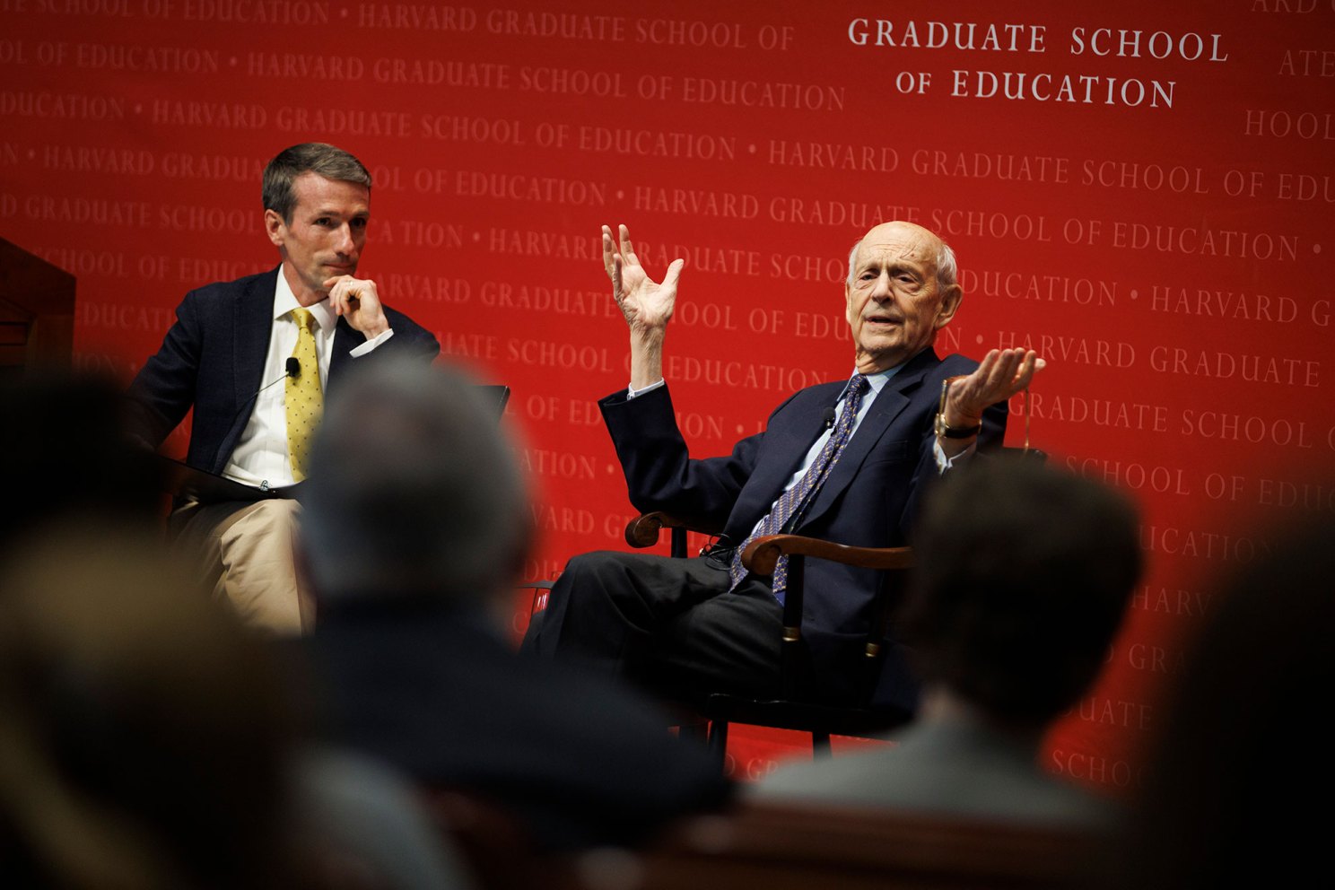 Martin West and Justice Stephen  Breyer.