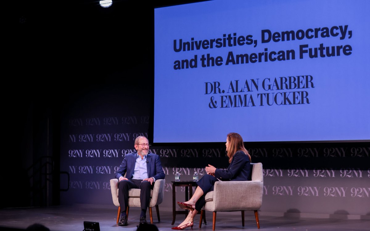 Alan Garber with Emma Tucker.