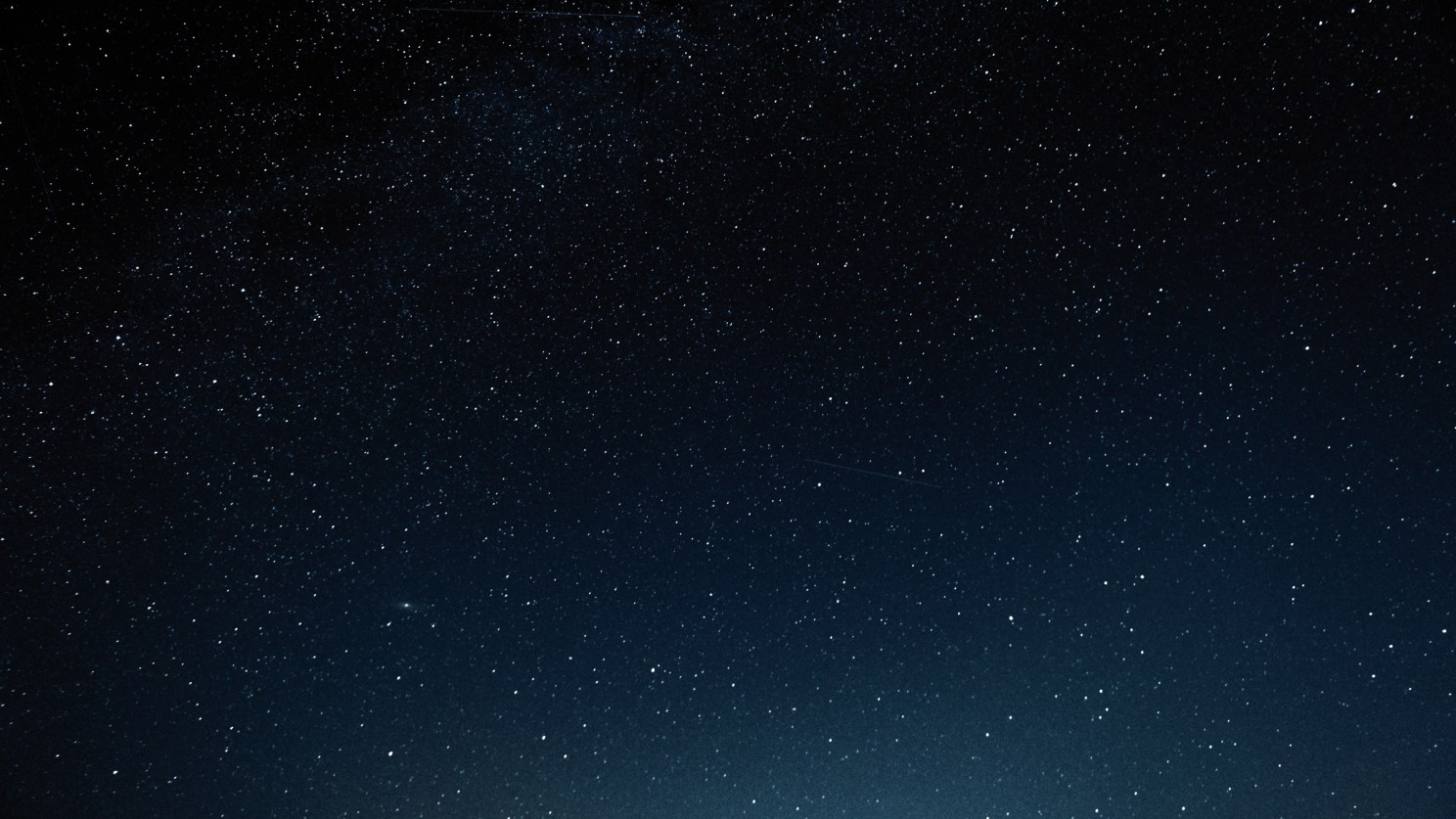 Black starry sky.