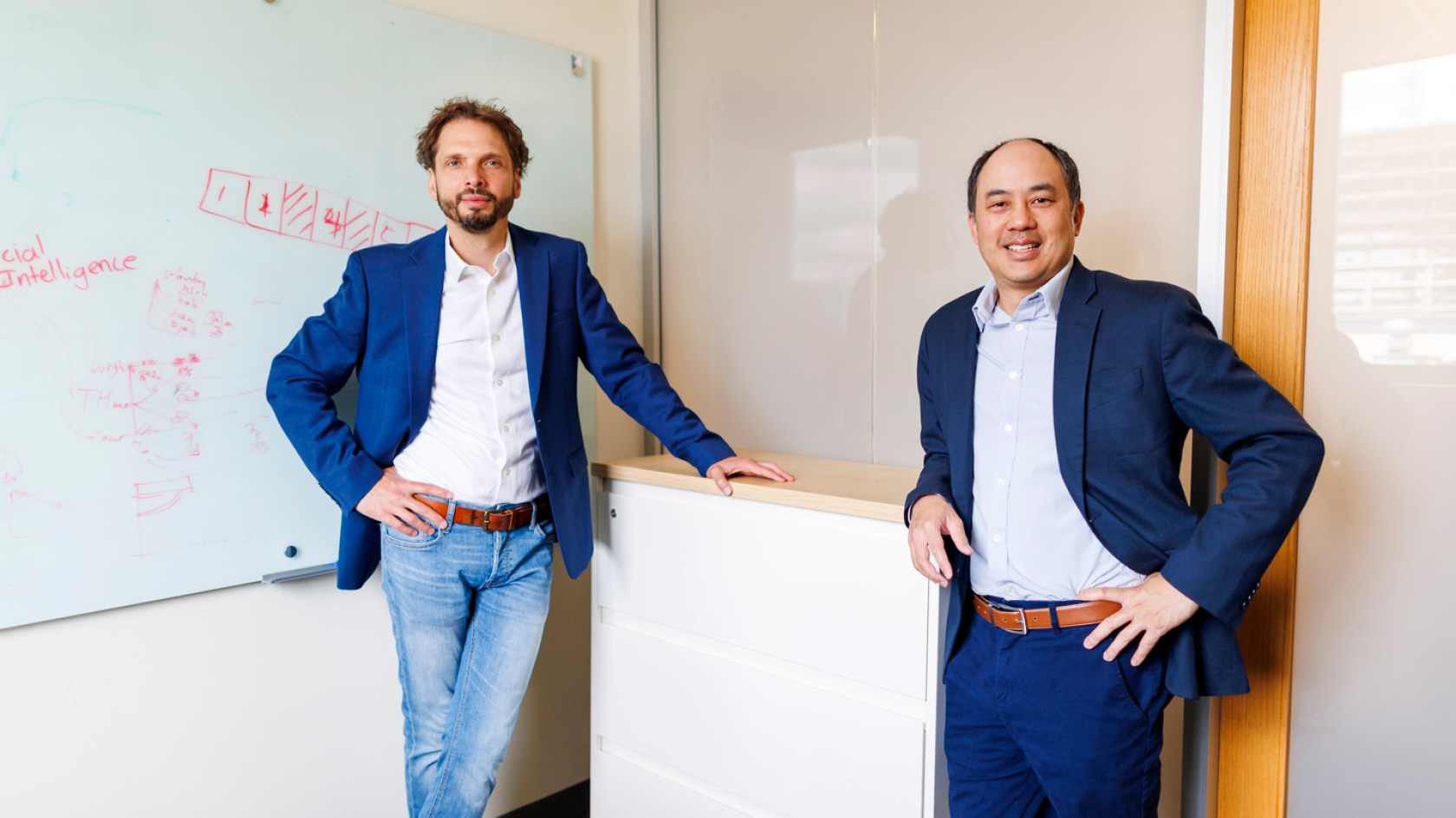 Hugo Aerts (left) and Raymond Mak.