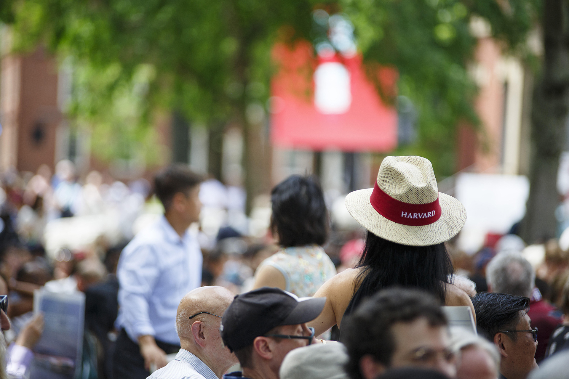Harvard seniors gather for Class Day.