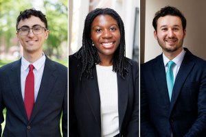 Noah Eckstein, Kiesse Nanor, and Andrew O'Donohue.