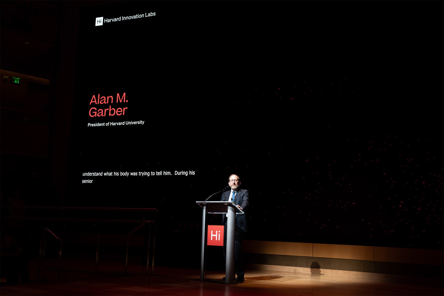 Alan Garber at iLab event.