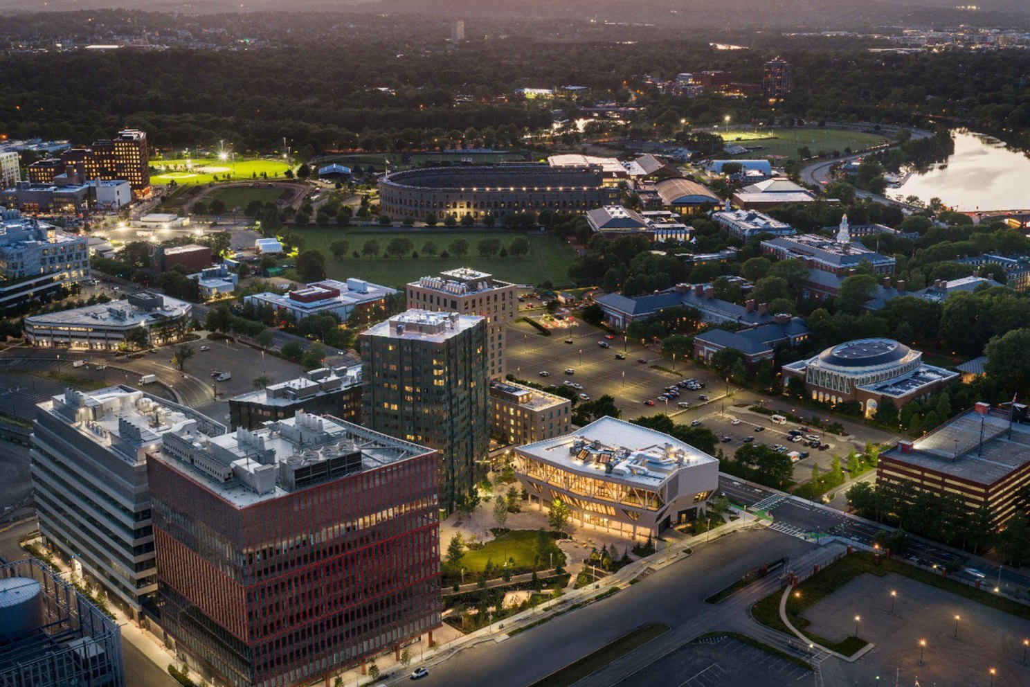 Aerial view of ERC.