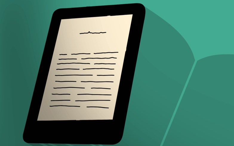Illustration of an e-reader.