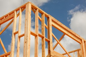 Wood framing for house construction