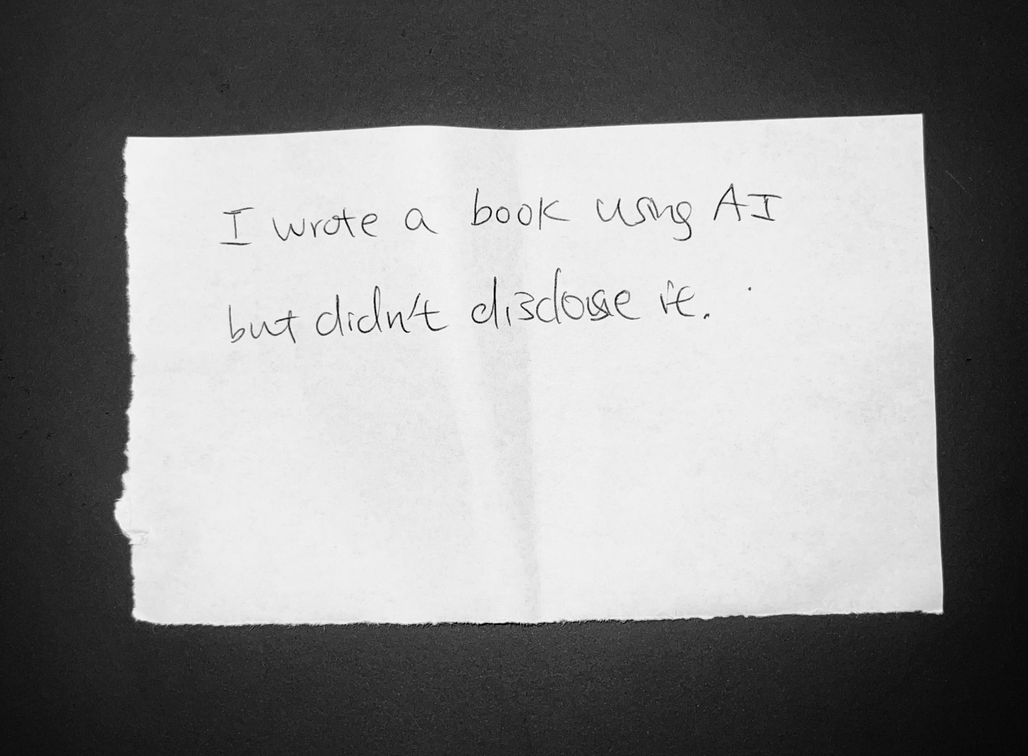 I wrote a book using AI and didn't disclose it