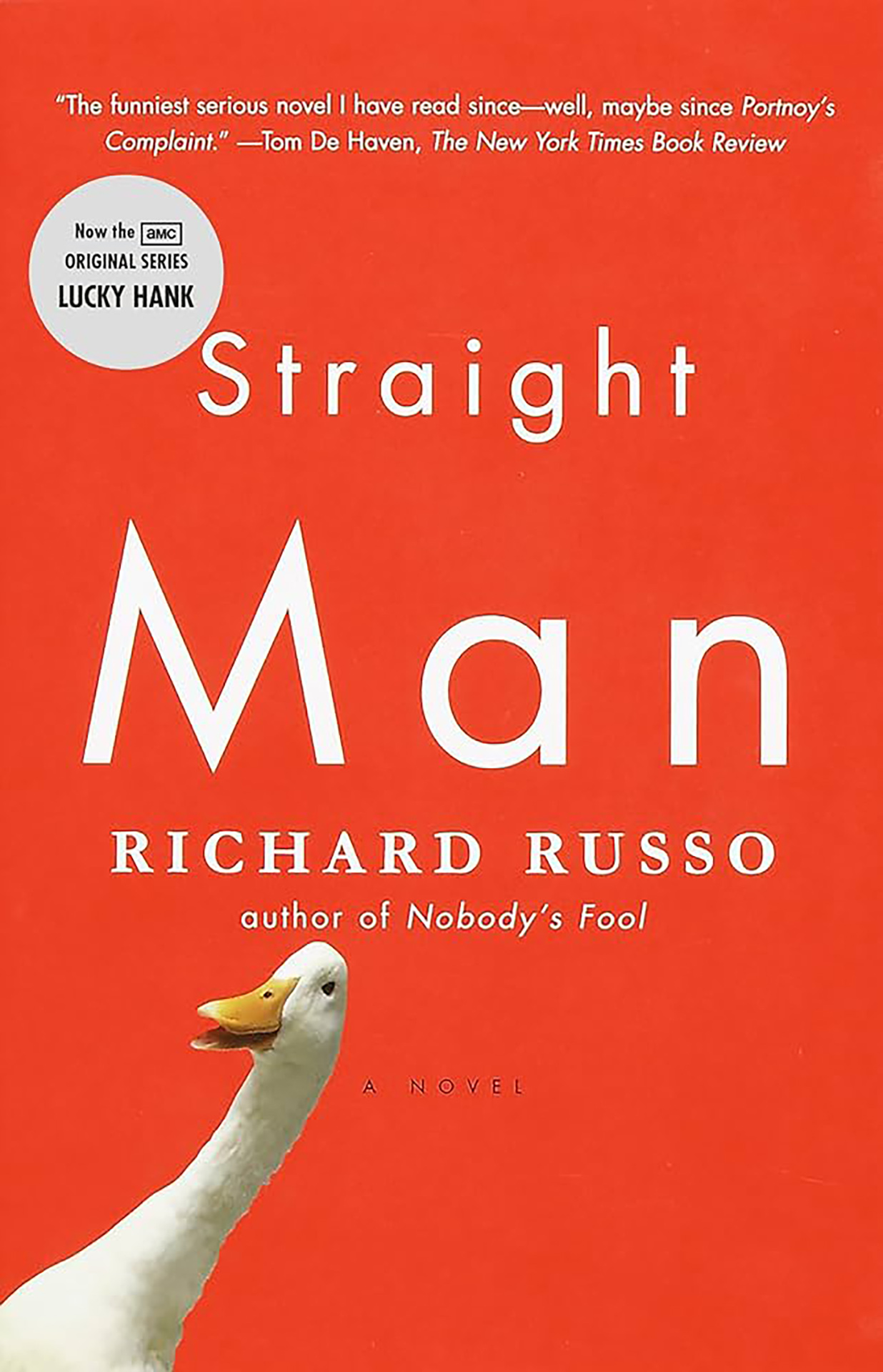 Book cover: "Straight Man."
