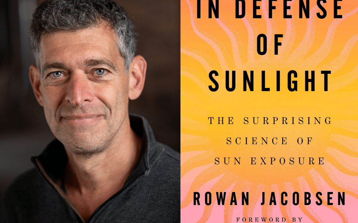Rowan Jacobsen and his book cover "In the Defense of Sunlight"