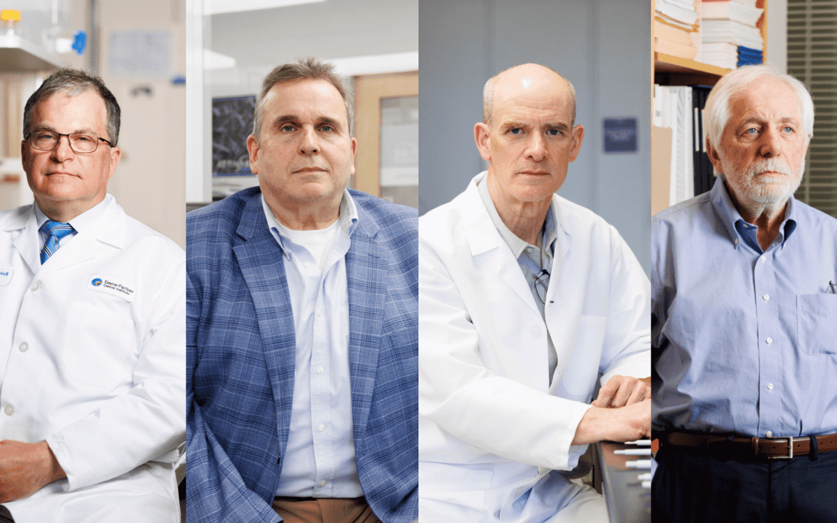 F. Stephen Hodi Jr., Ed Doherty, David Mooney, and Jerome Ritz.