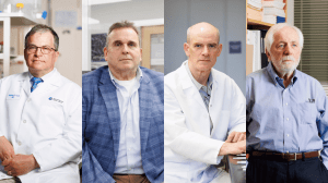 F. Stephen Hodi Jr., Ed Doherty, David Mooney, and Jerome Ritz.