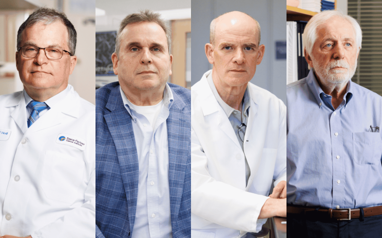 F. Stephen Hodi Jr., Ed Doherty, David Mooney, and Jerome Ritz.