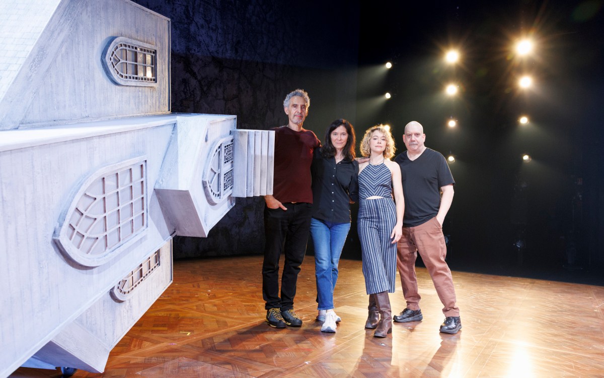 John Turturro (from left), Diane Paulus, Tatiana Maslany, and Paul Giamatti