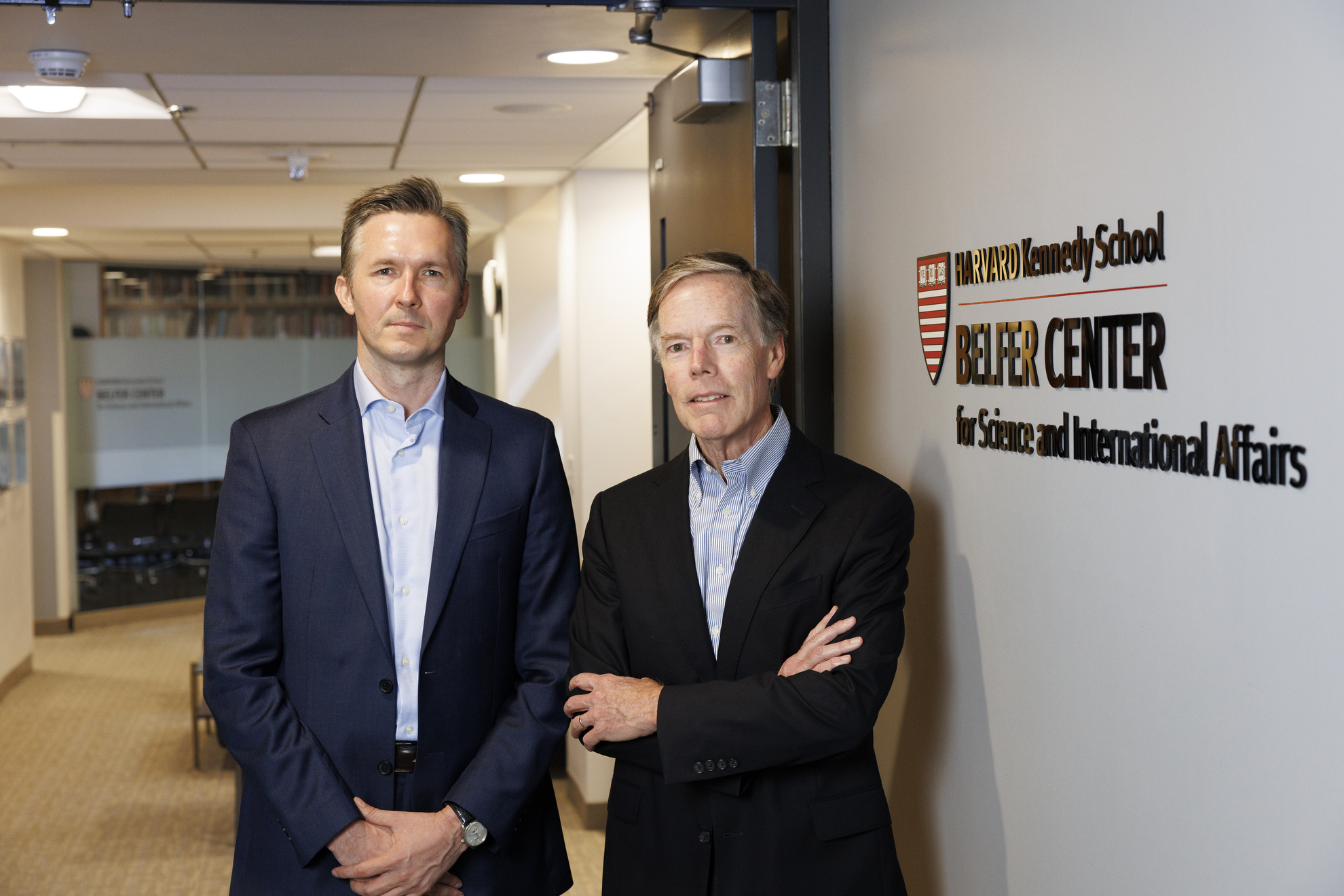 Julian Simcock (left) and Nicholas Burns. 