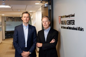 Julian Simcock (left) and Nicholas Burns.