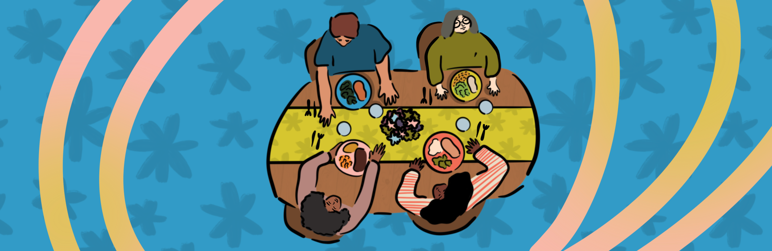 people eating at a table