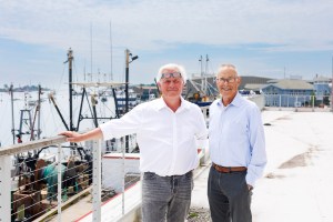 Marc Vidal (left) and David Walt.
