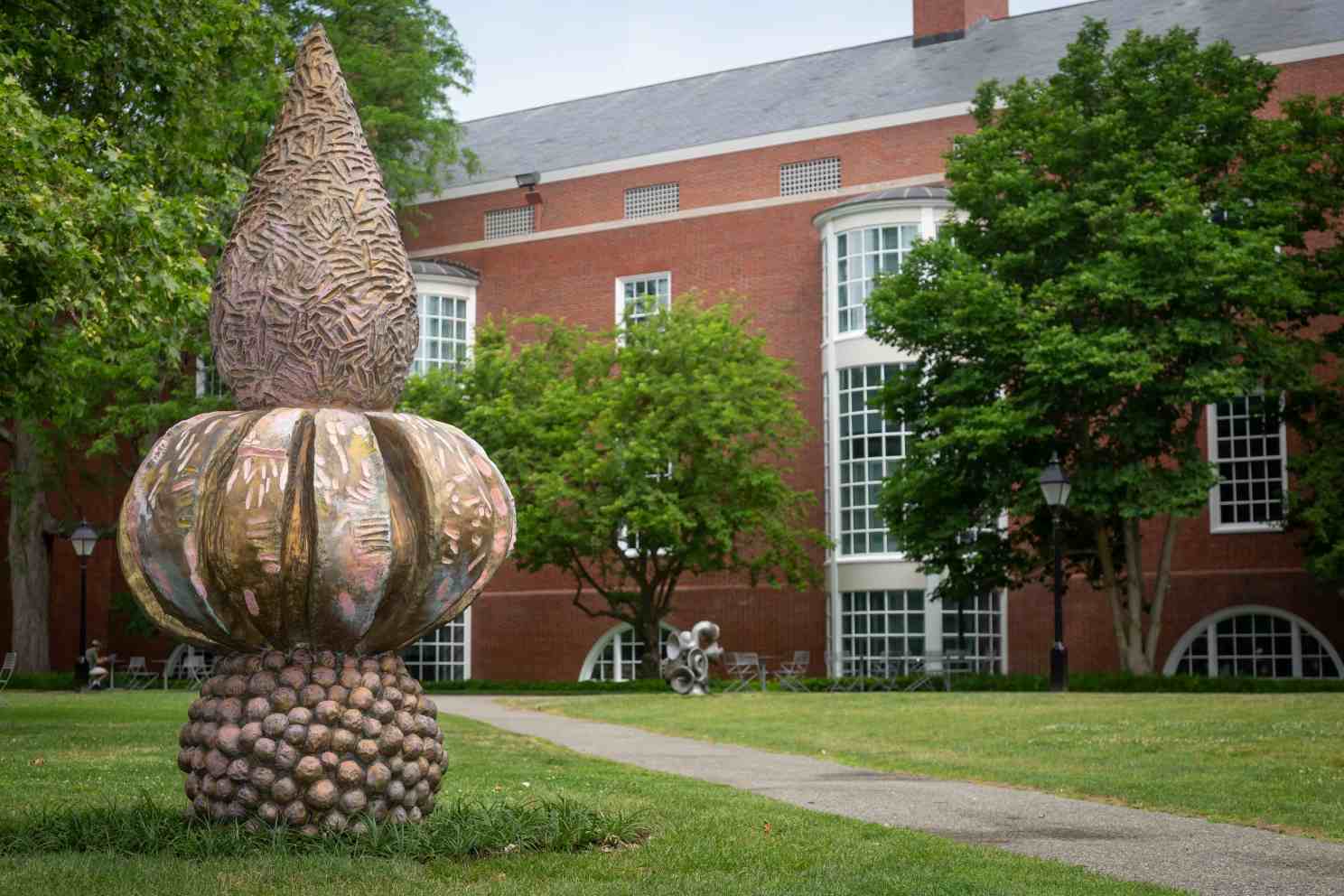 Erika Verzutti's sculpture Venus Yogini on HBS's Schwartz Common