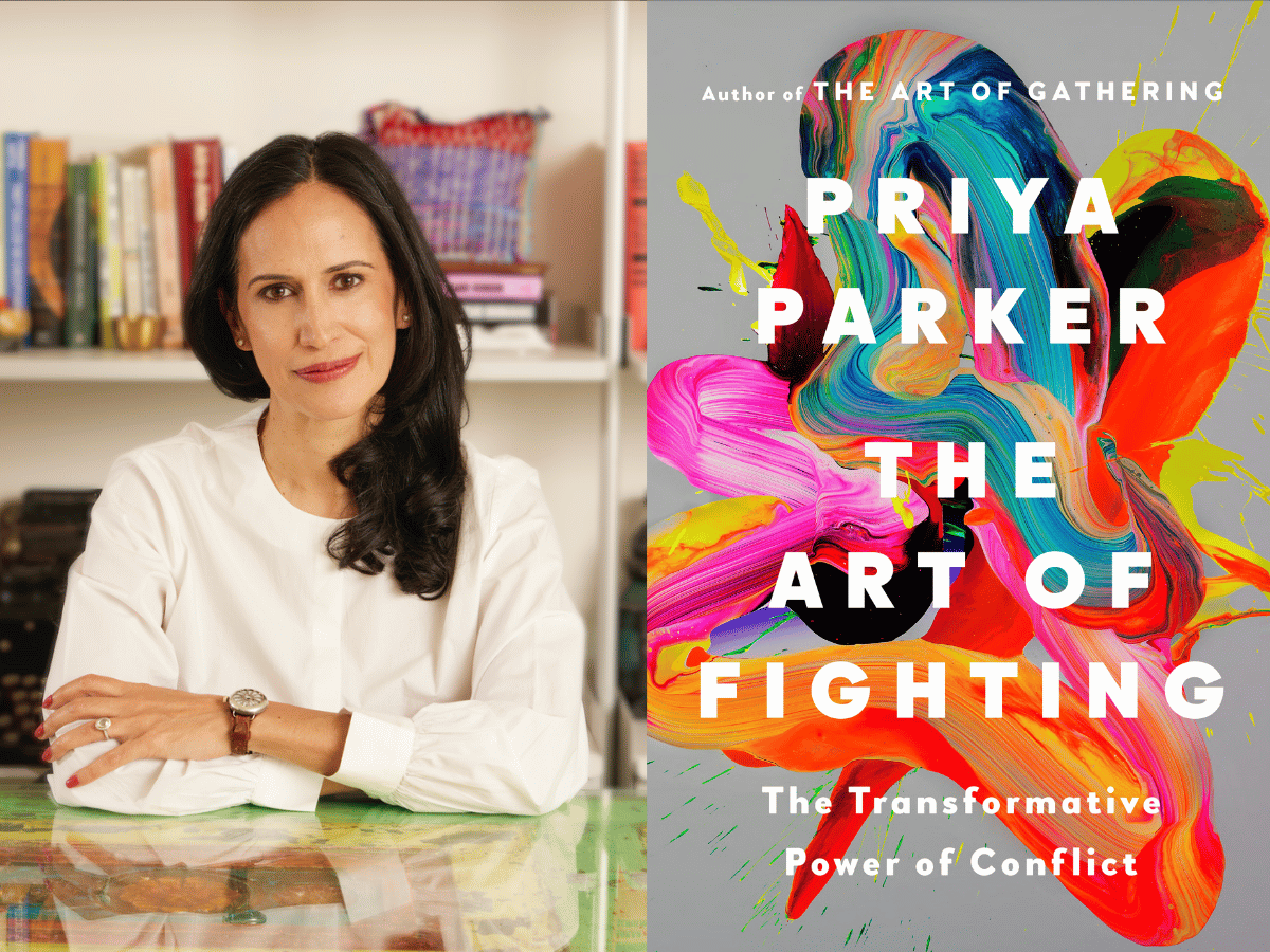 Priya Parker and her book cover "The art of fighting"