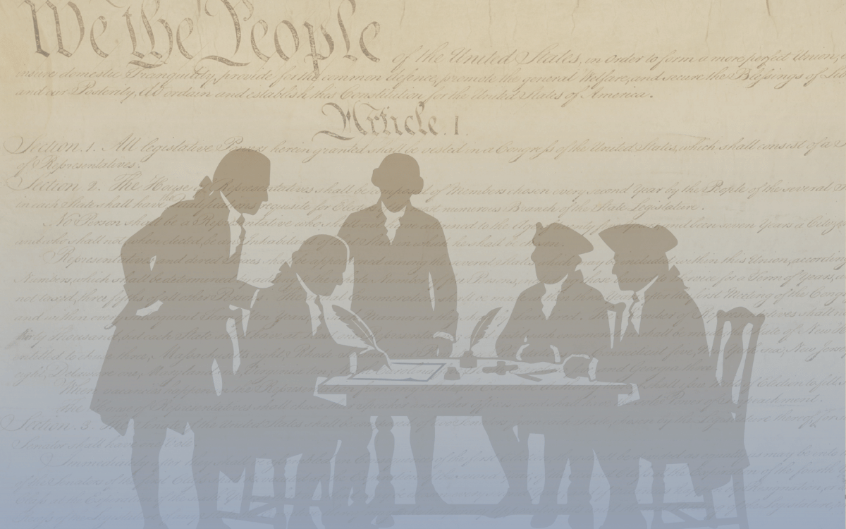 founding fathers silhouette