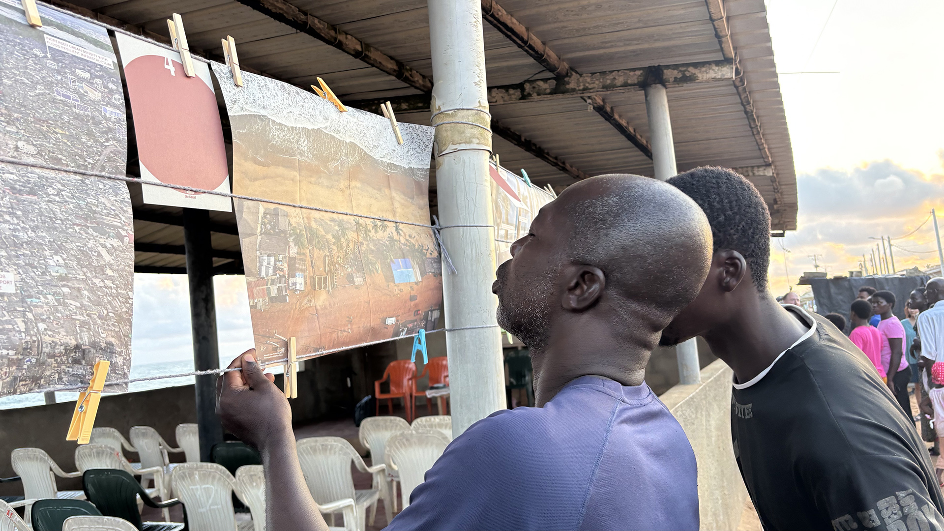 Exhibition on climate change in Ivory Coast.