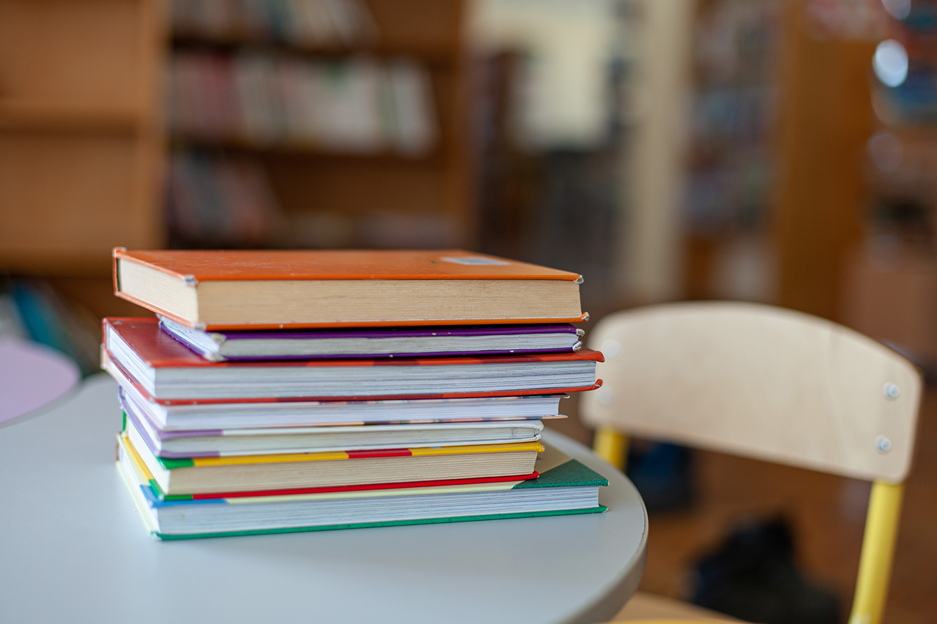 stack of books